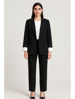 Cider - Collar Solid Pocket Blazer