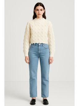 Cider - Tractor Textured High Neck Sweater