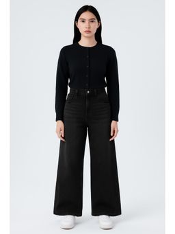 Cider - Denim Solid Pocket Straight Leg Jeans Curve & Plus