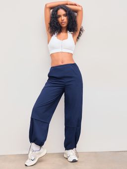 Cider - SOLID DRAWSTRING MID WAIST TROUSERS