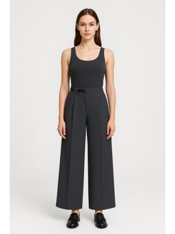 Cider - Mid Rise Belted Straight Leg Trousers