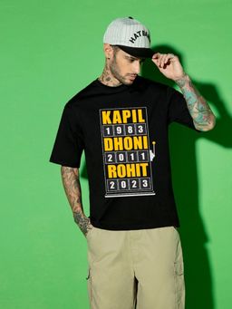 Bewakoof - Men's The Jackpot Graphic Printed Oversized T-shirt