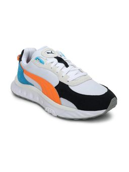 Puma - Wild Rider Rollin' Unisex White Sneakers (UK 5.5)