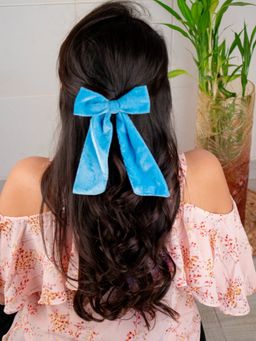 Arendelle - Velvet Blue Small Bow