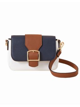 Accessorize London - Women's Faux Leather Multi-Color Crossbody Sling Bag