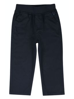 Allen Solly Junior - Boys Navy Slim Fit Solid Trousers