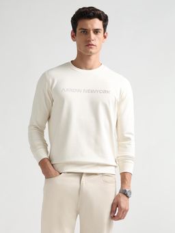 Arrow Newyork - Men White Solid Sweatshirt