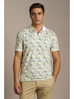 Louis Philippe - Men Multi-Color Printed Polo T-Shirt
