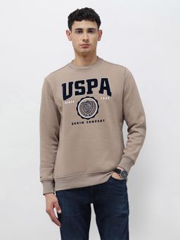 U.S. Polo Assn. Denim Co. - Men Brown Printed Sweatshirt