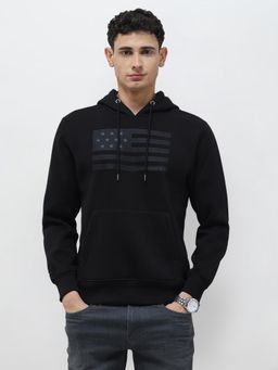 U.S. Polo Assn. Denim Co. - Men Black Graphic Hoodie