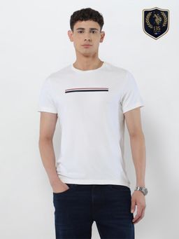 U.S. POLO ASSN. - Men White Solid T-Shirt