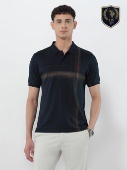 U.S. POLO ASSN. - Men Blue Stripes Polo T-Shirt