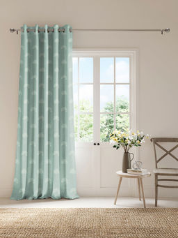 Ddecor Live Beautiful - 1 Piece of 7FT Door Room Darkening Curtain, Blue