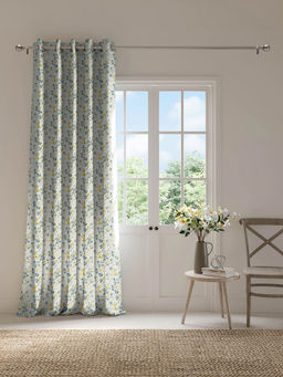 Ddecor Live Beautiful - 1 Piece of 7FT Door Room Darkening Curtain, Gold