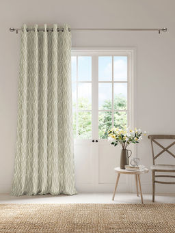 Ddecor Live Beautiful - 1 Piece of 9FT Long Door Room Darkening Curtain, Beige