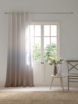 Ddecor Live Beautiful - 1 Piece of 9FT Long Door Sheer Curtain, Blue