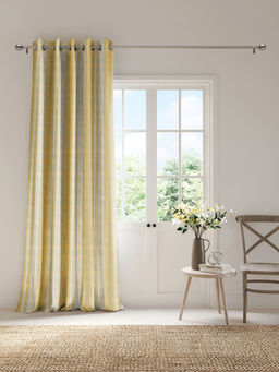 Ddecor Live Beautiful - 1 Piece of 9FT Long Door Room Darkening Curtain, Yellow