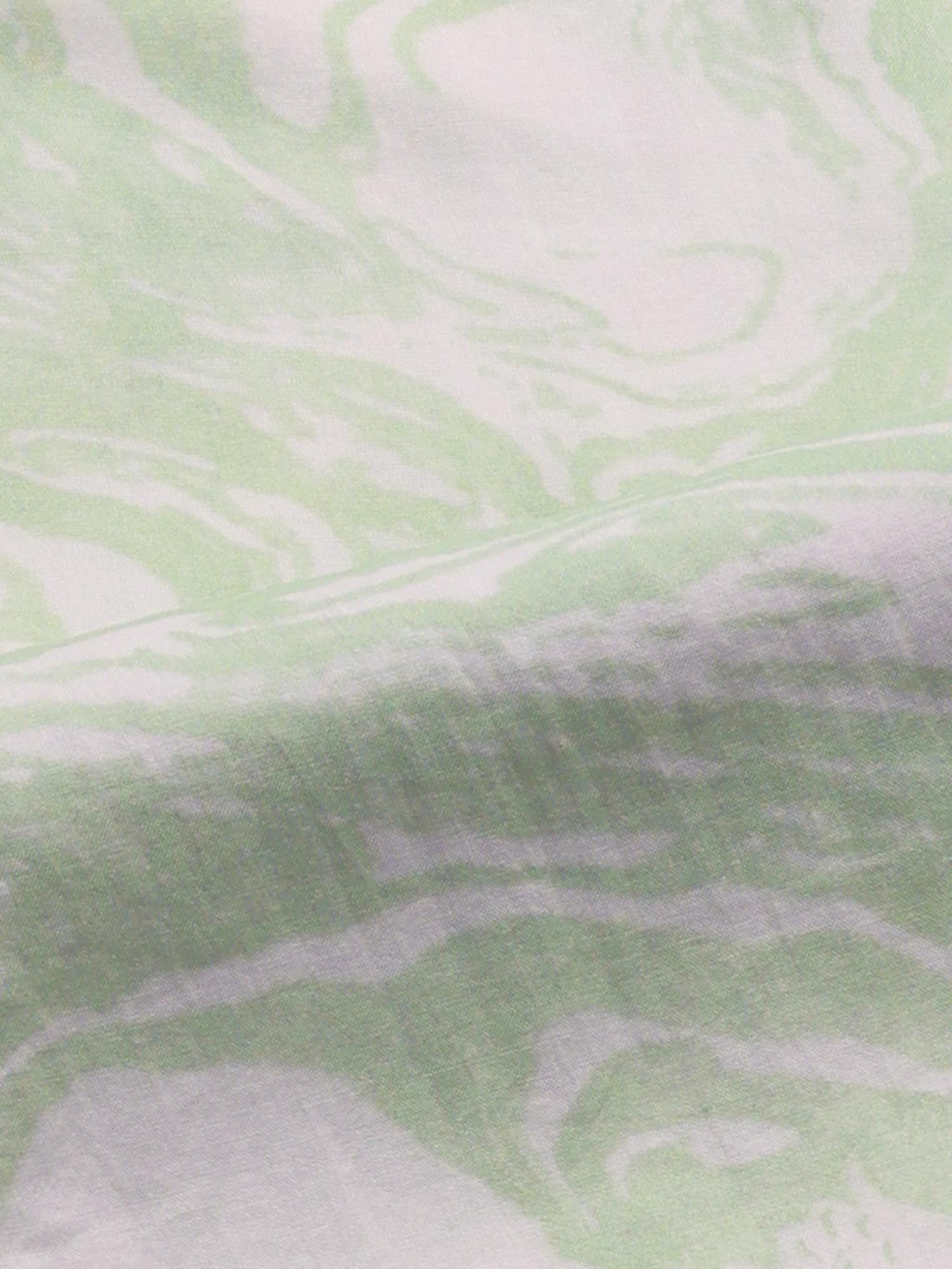 Light Sage Green Abstract Men Shirt
