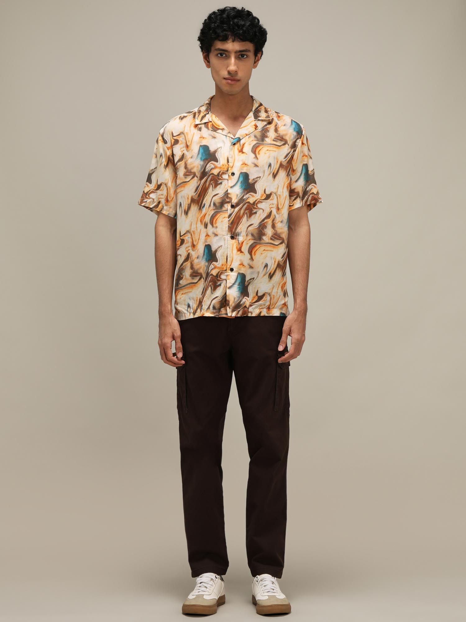 Soft Multi Abstract Men Shirt