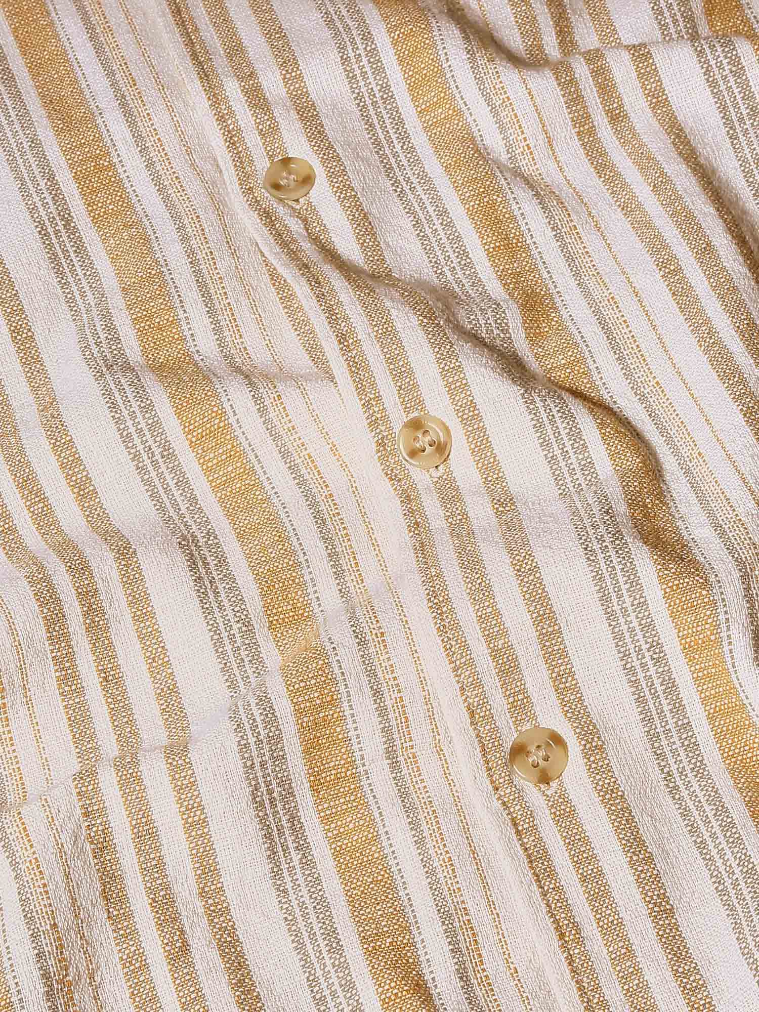 Muted Beige Stripes Men Shirt