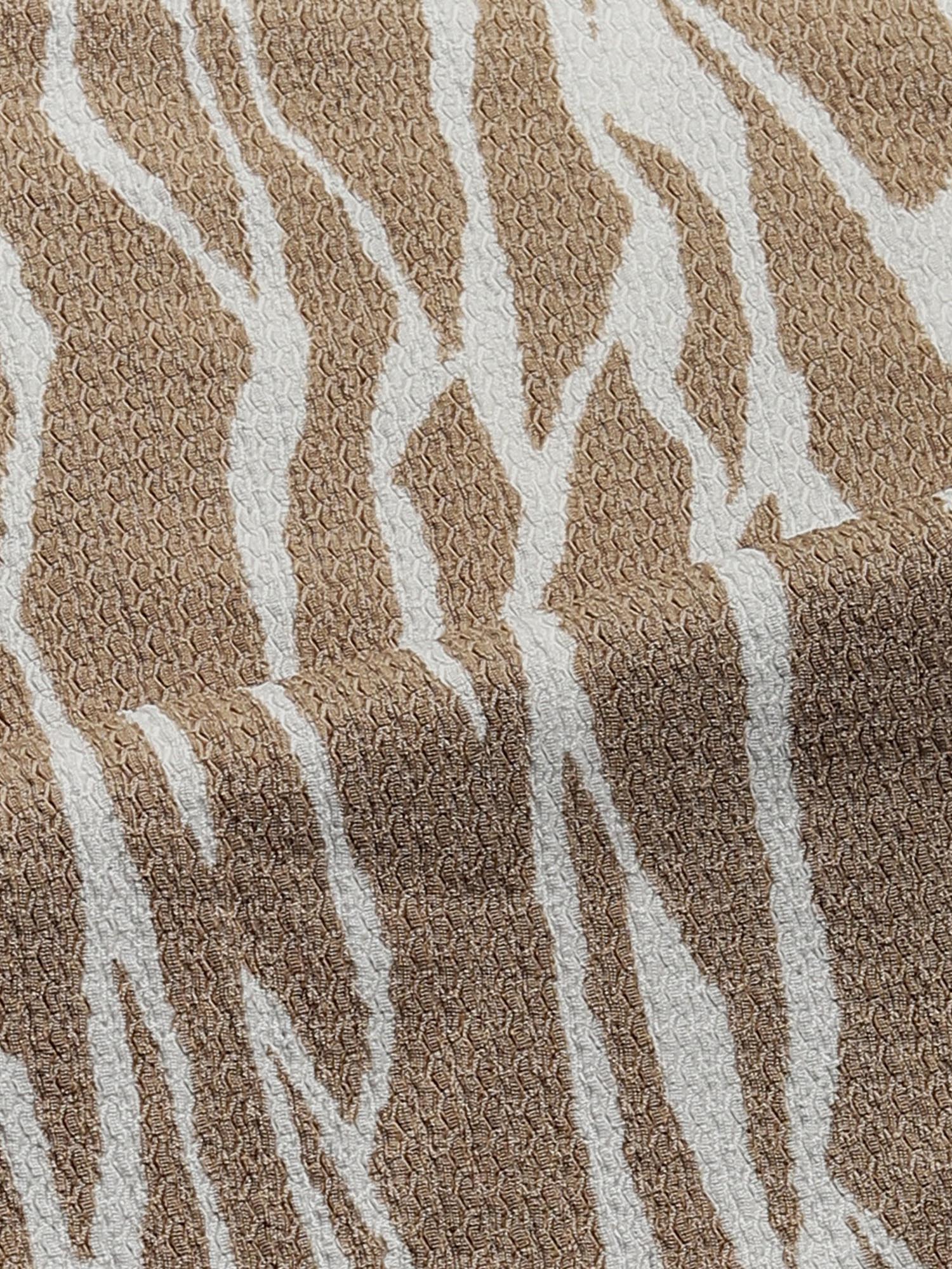 Beige Abstract Men Shirt