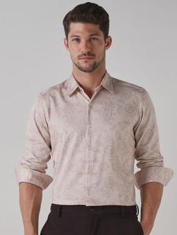 Mufti - Pastel Pink Floral Men Shirt