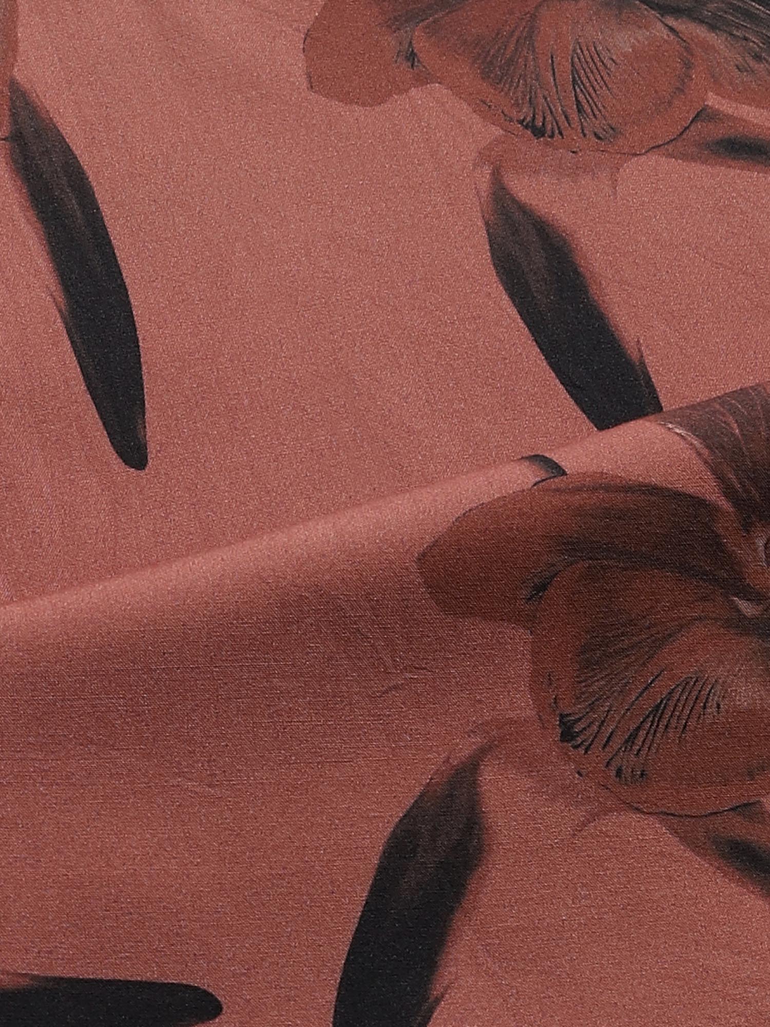 Rust Floral Men Shirt