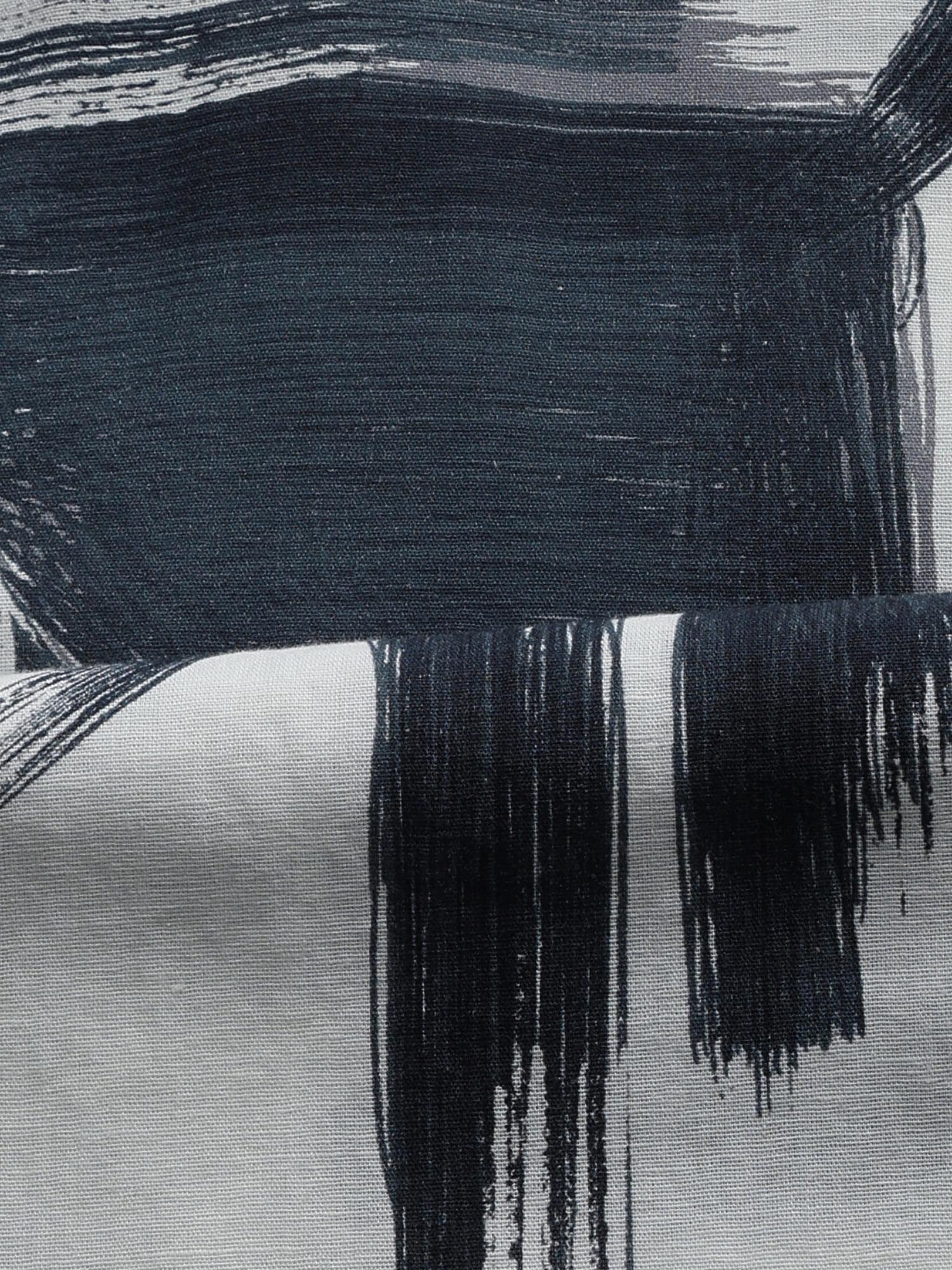 Muted Navy Blue Abstract Men Shirt