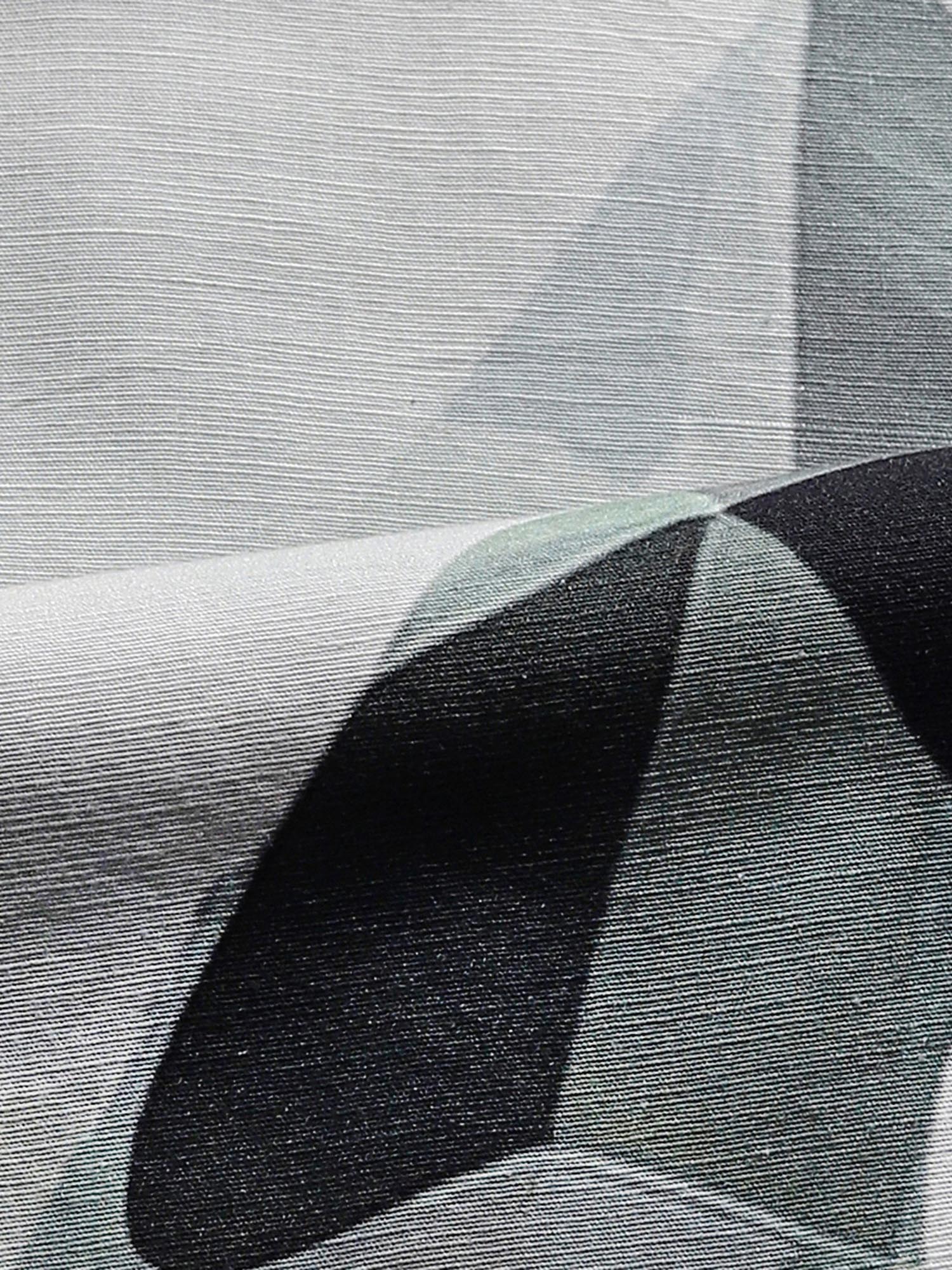 Muted Sage Green Abstract Men Shirt