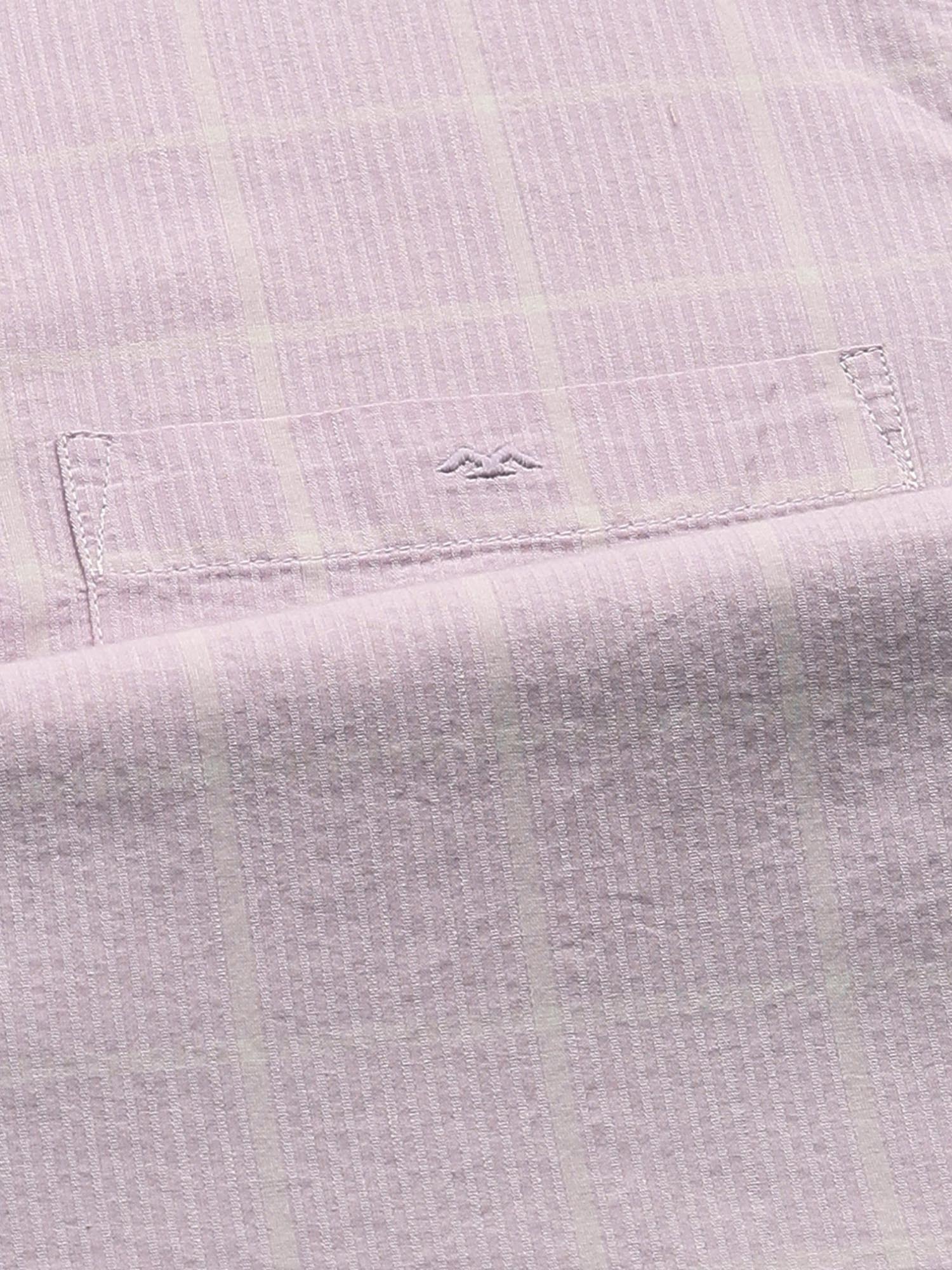 Pastel Pink Checks Men Shirt