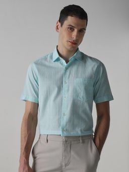 Mufti - Turquoise Checks Men Shirt