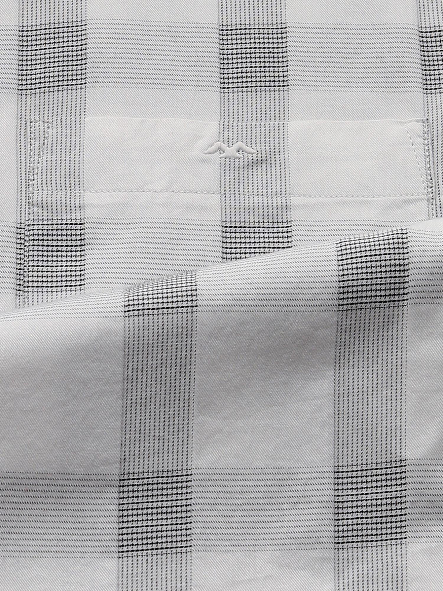 White Checks Men Shirt