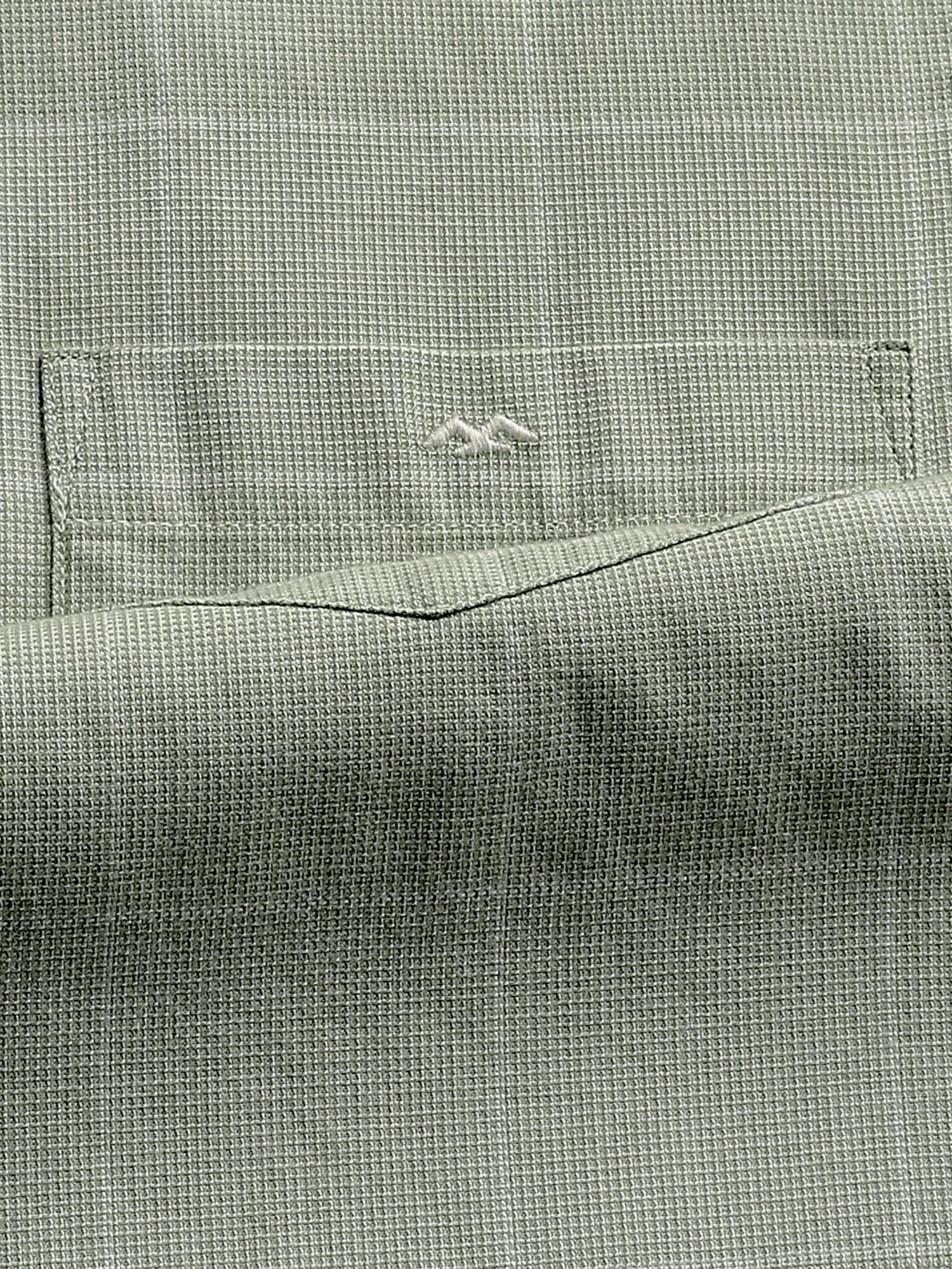 Muted Sage Green Checks Men Shirt