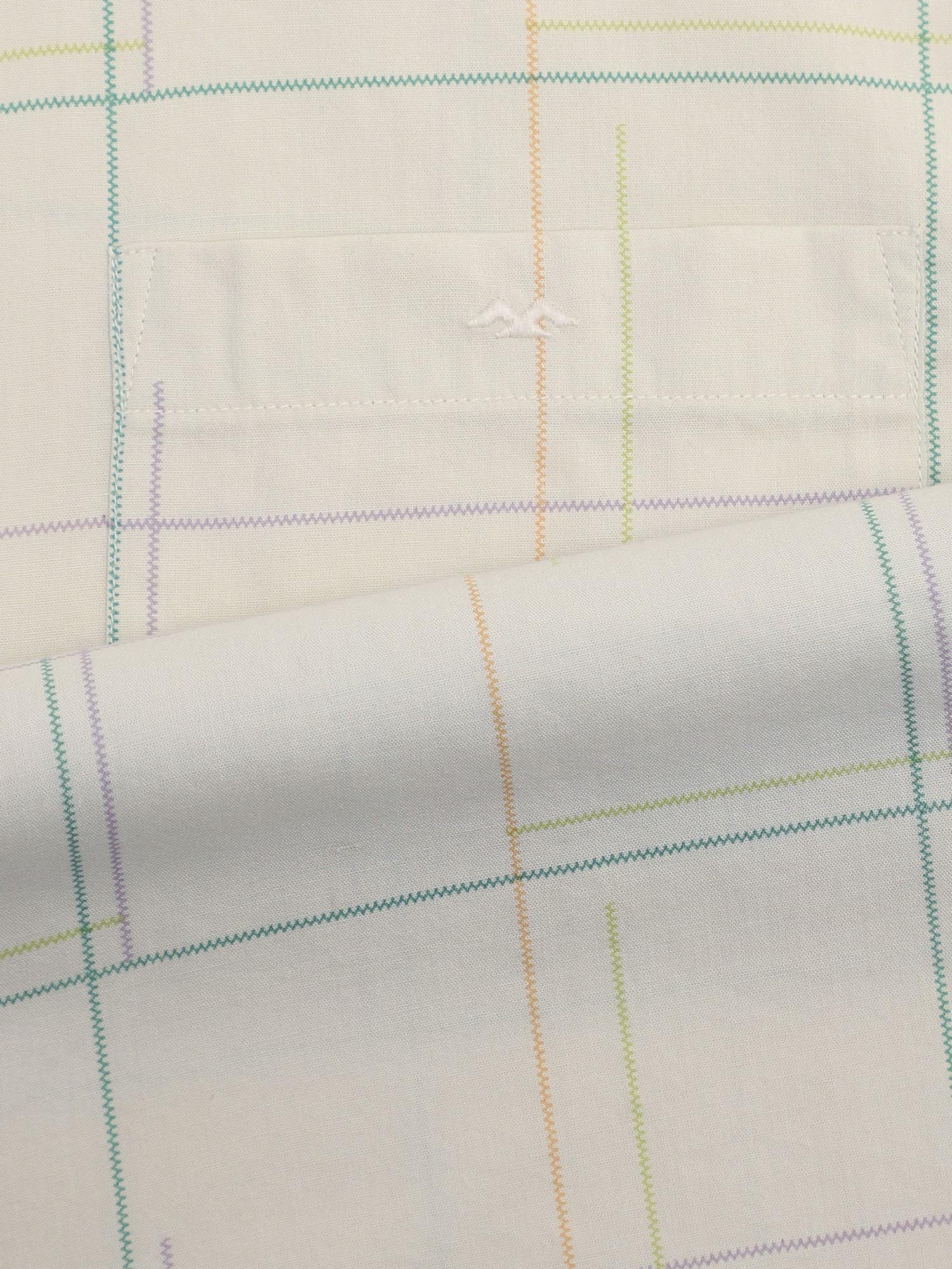 Light Yellow Checks Men Shirt
