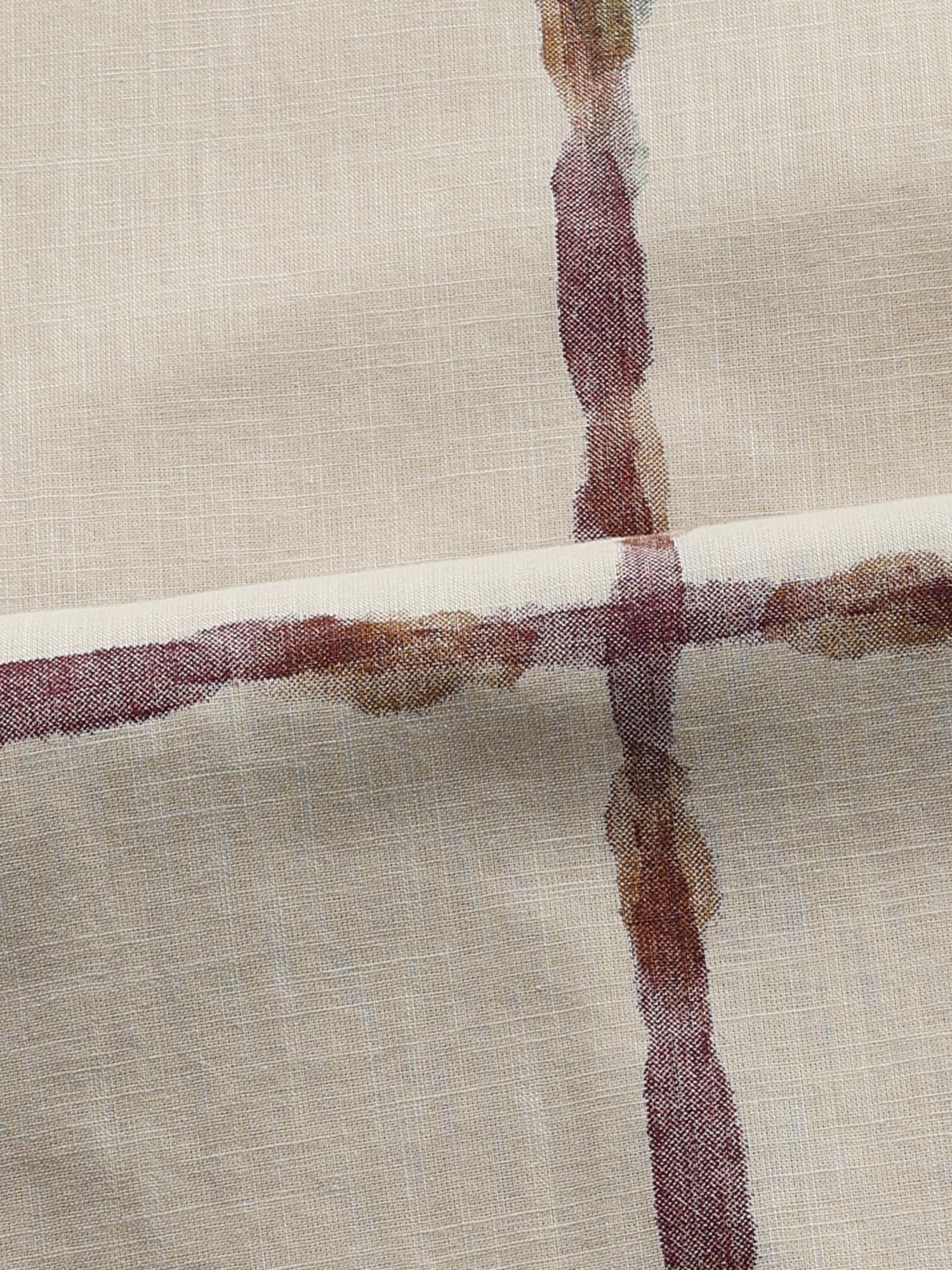 Beige Checks Men Shirt
