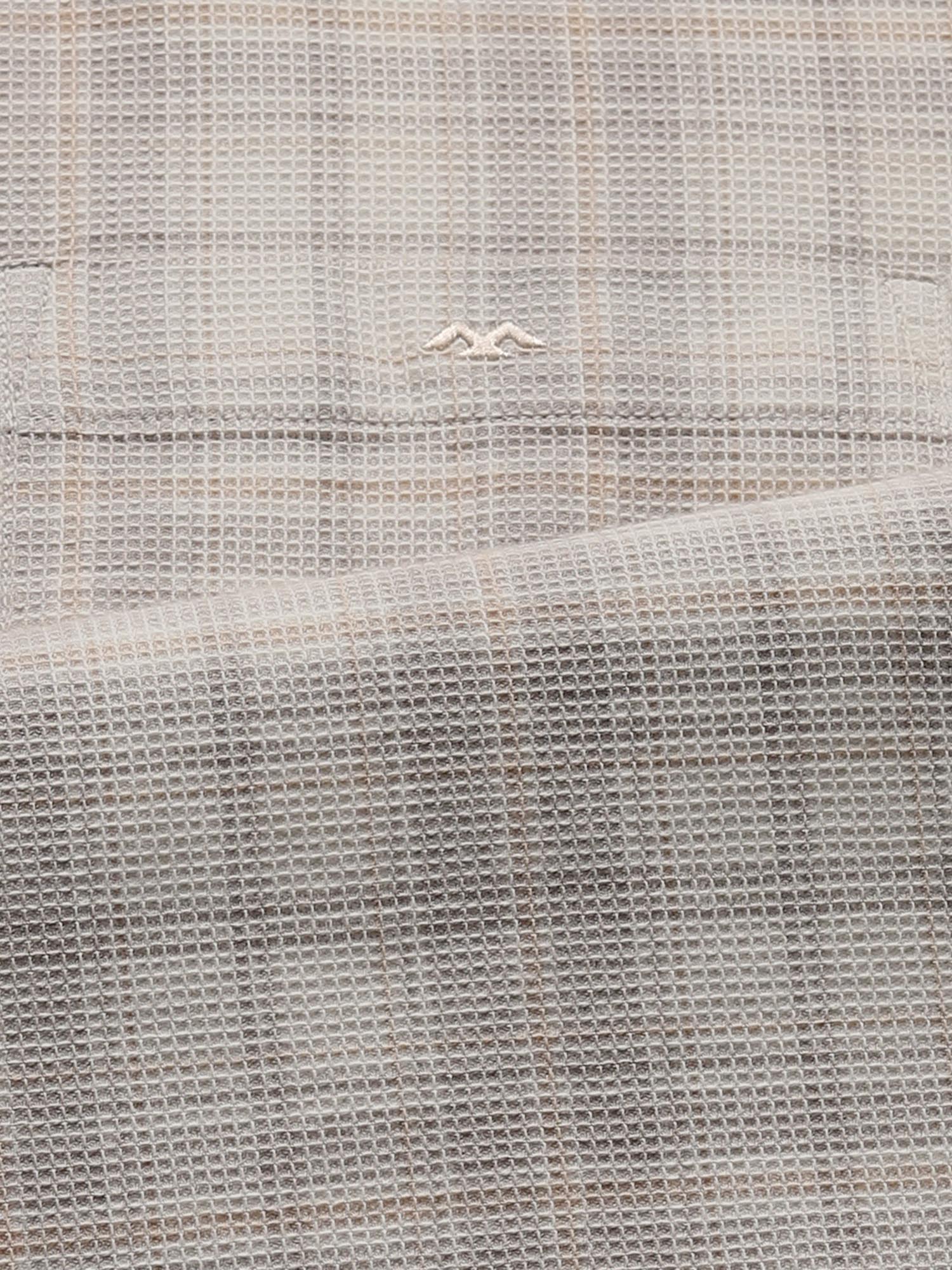 Muted Beige Checks Men Shirt