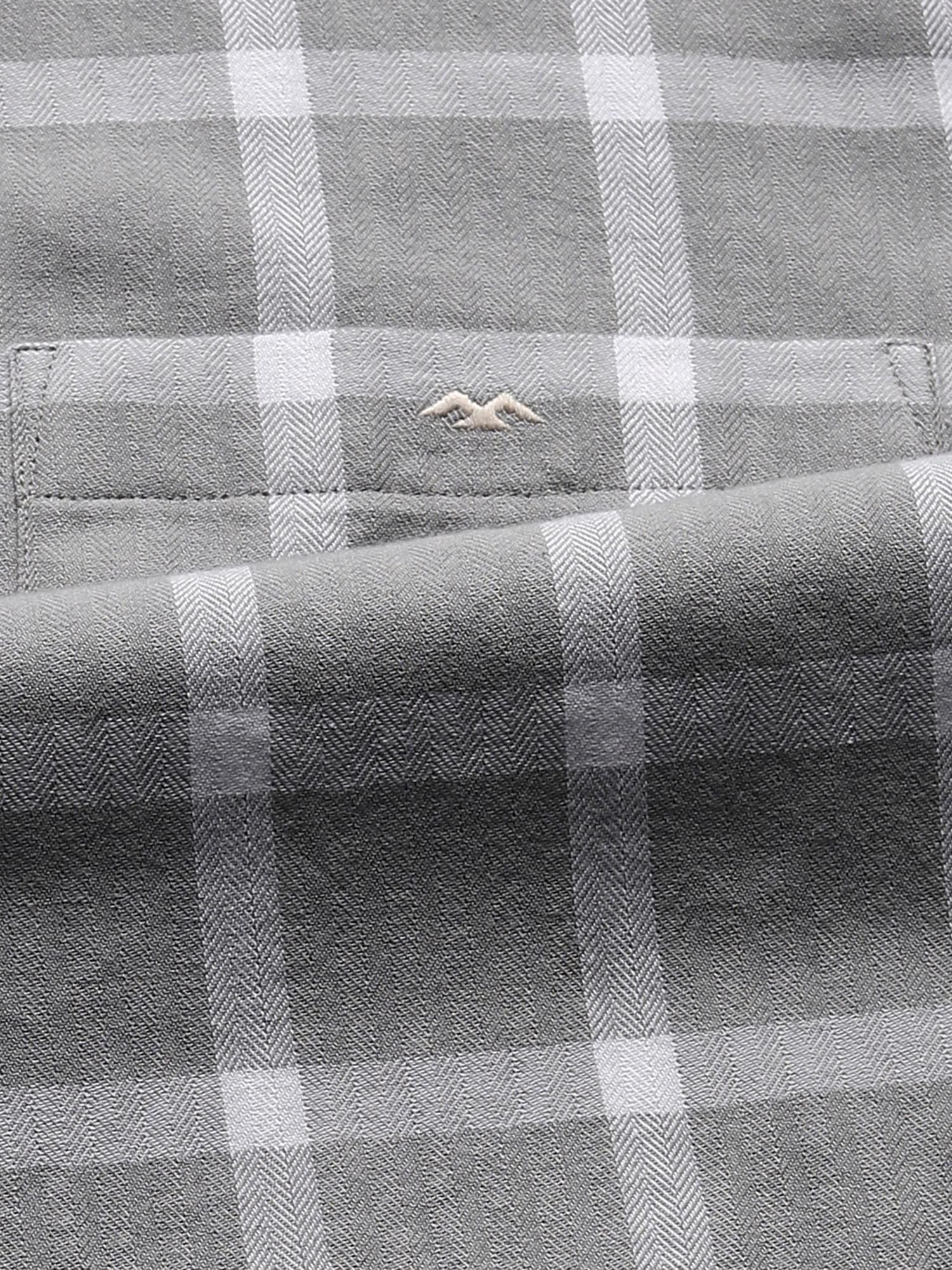 Muted Grey Checks Men Shirt