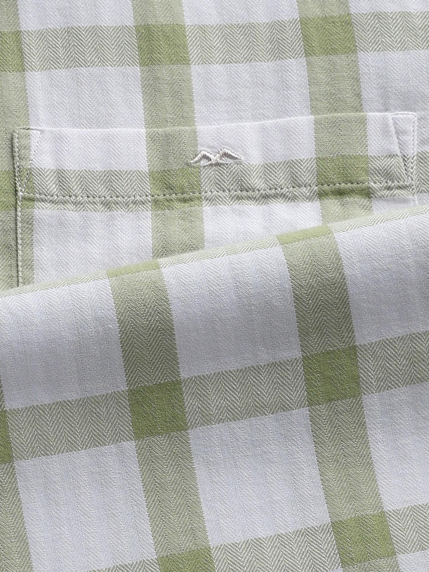 Sage Green Checks Men Shirt