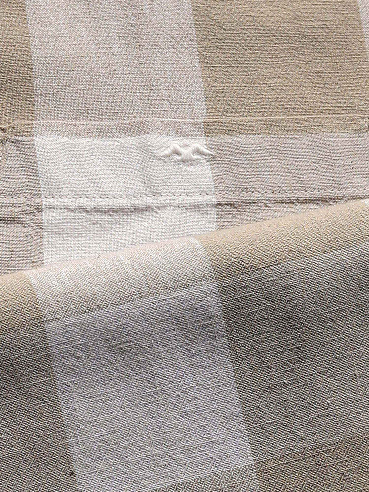 Beige Checks Men Shirt