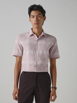 Mufti - Pastel Pink Checks Men Shirt