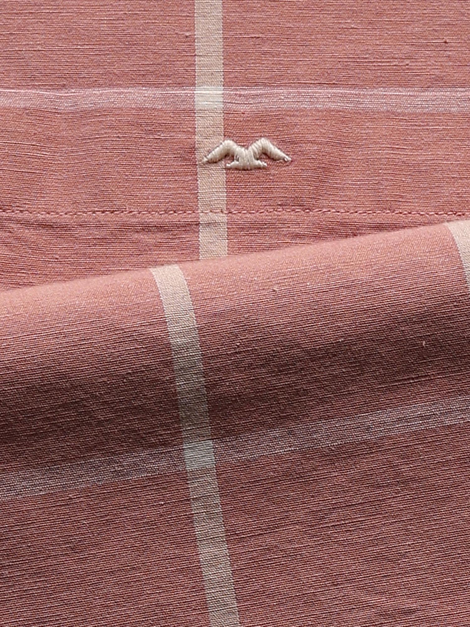 Muted Rose Pink Checks Men Shirt