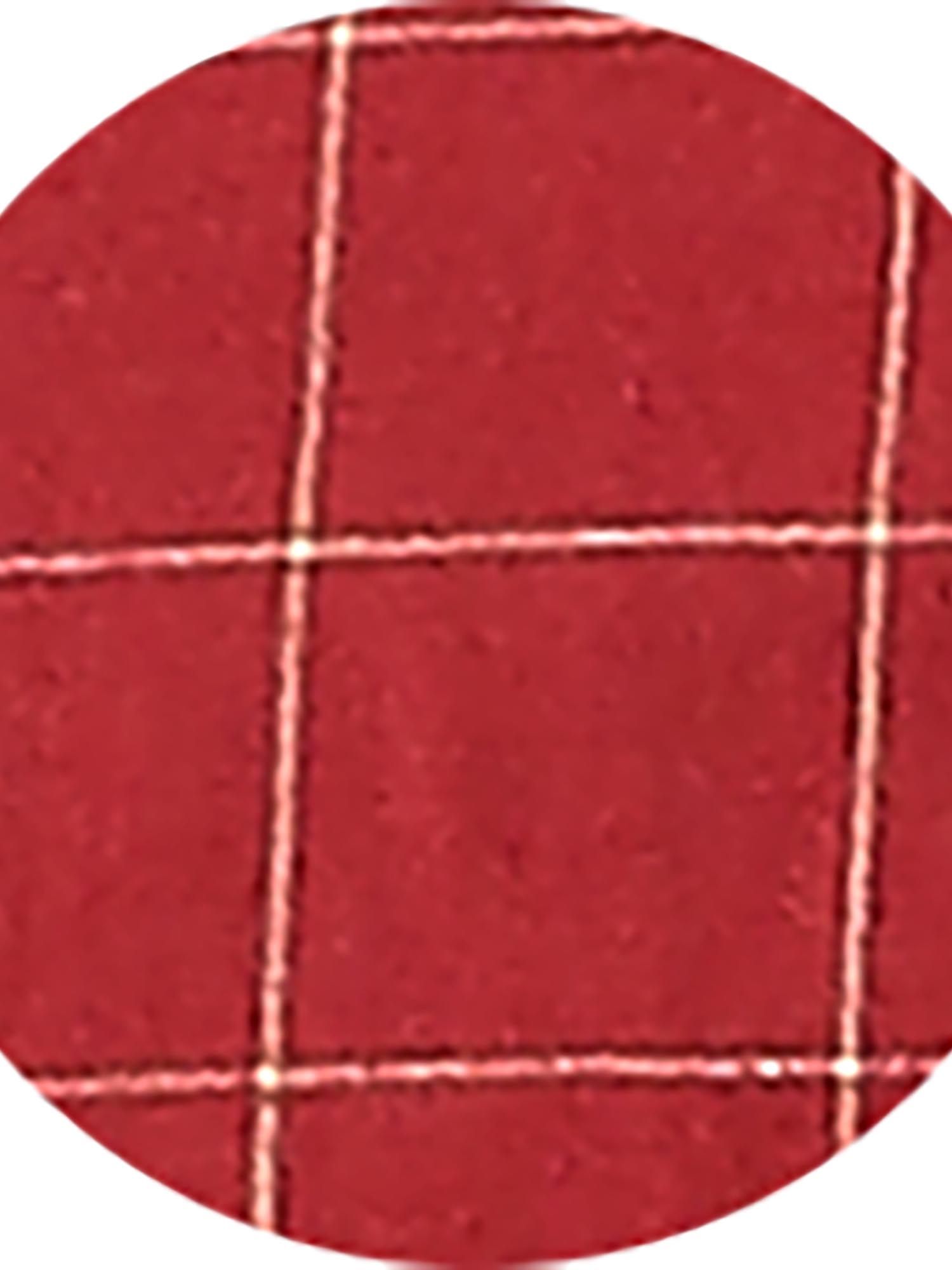 Bright Red Checks Men Shirt