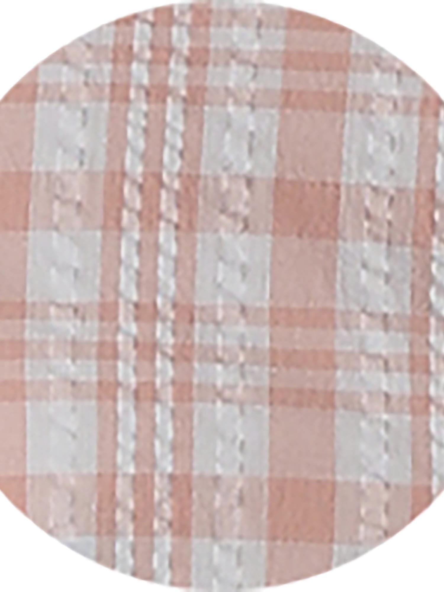 Peach Checks Men Shirt
