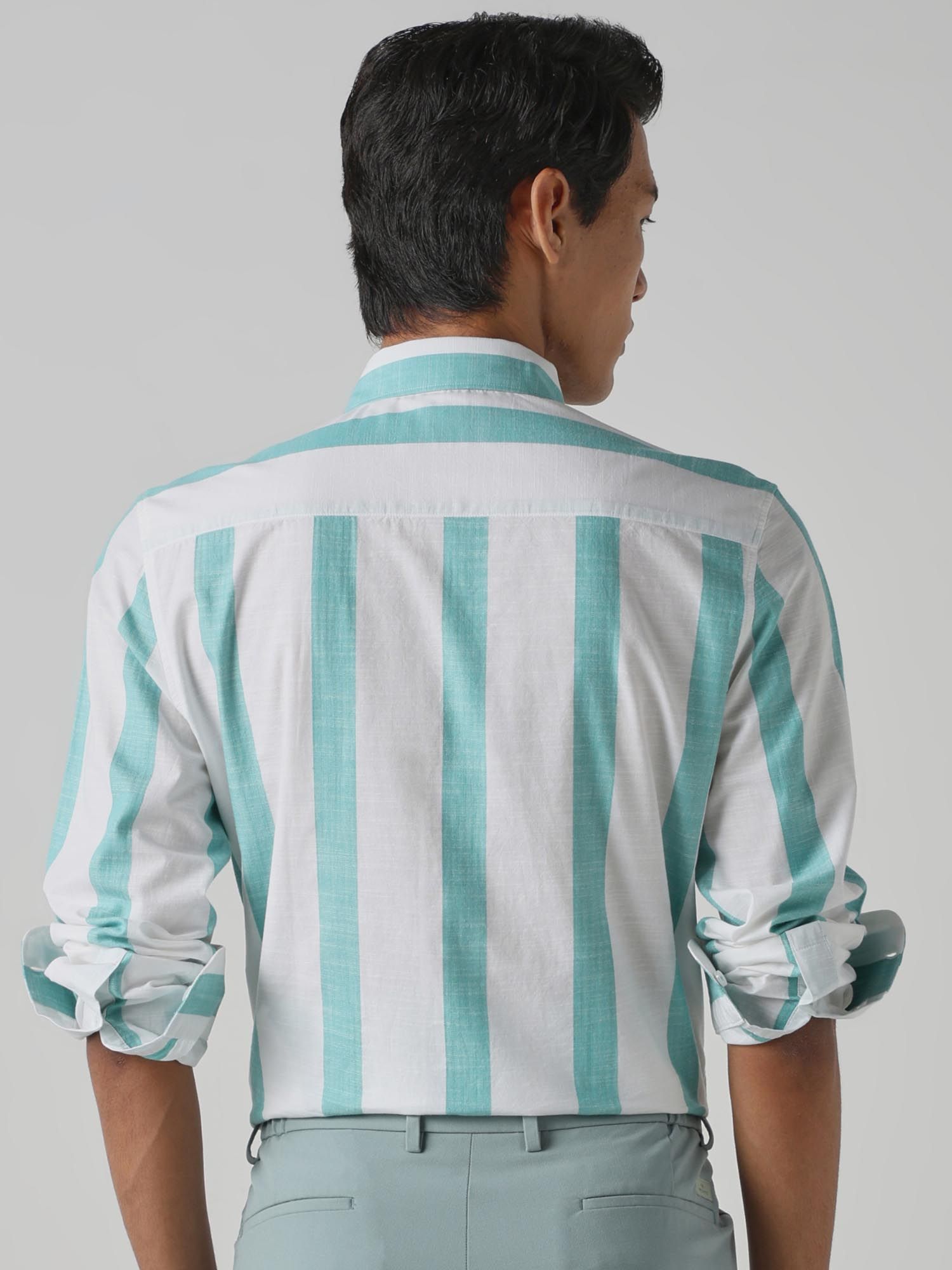 White Stripes Men Shirt