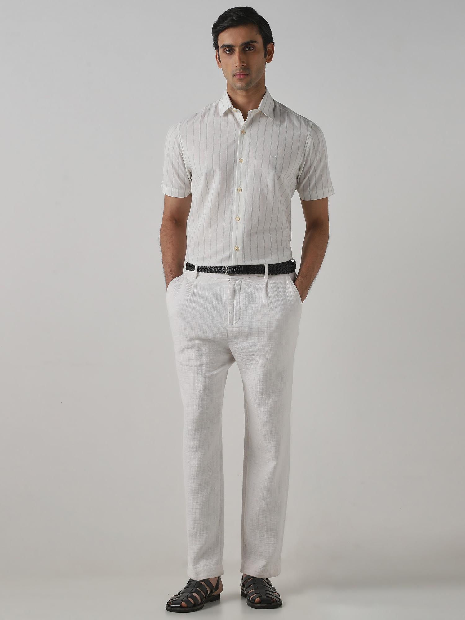Off White Stripes Men Shirt