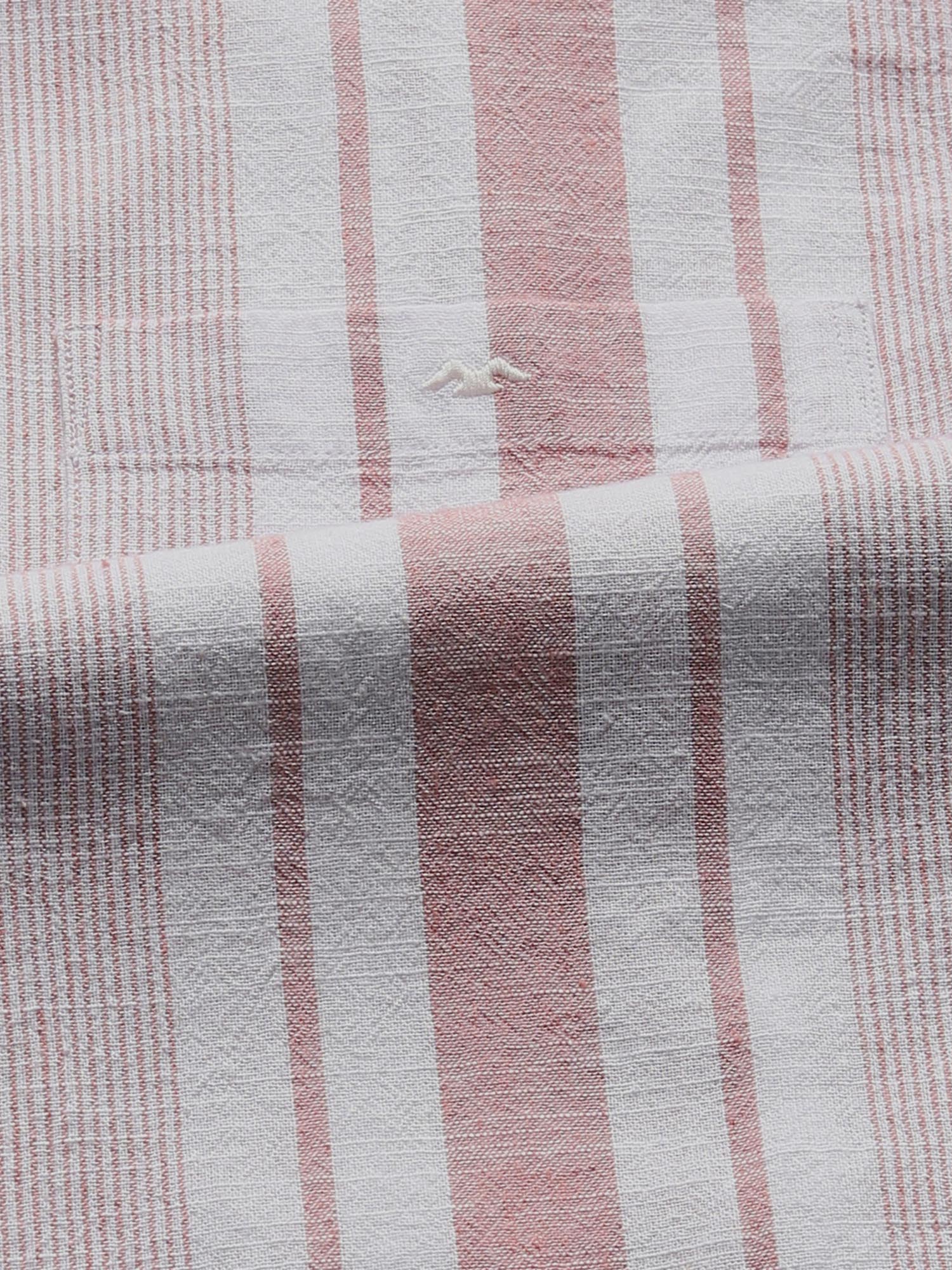Pastel Pink Stripes Men Shirt