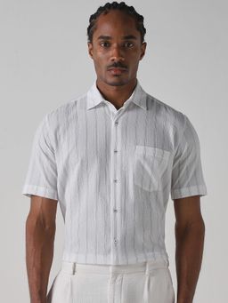 Mufti - Snow White Stripes Men Shirt
