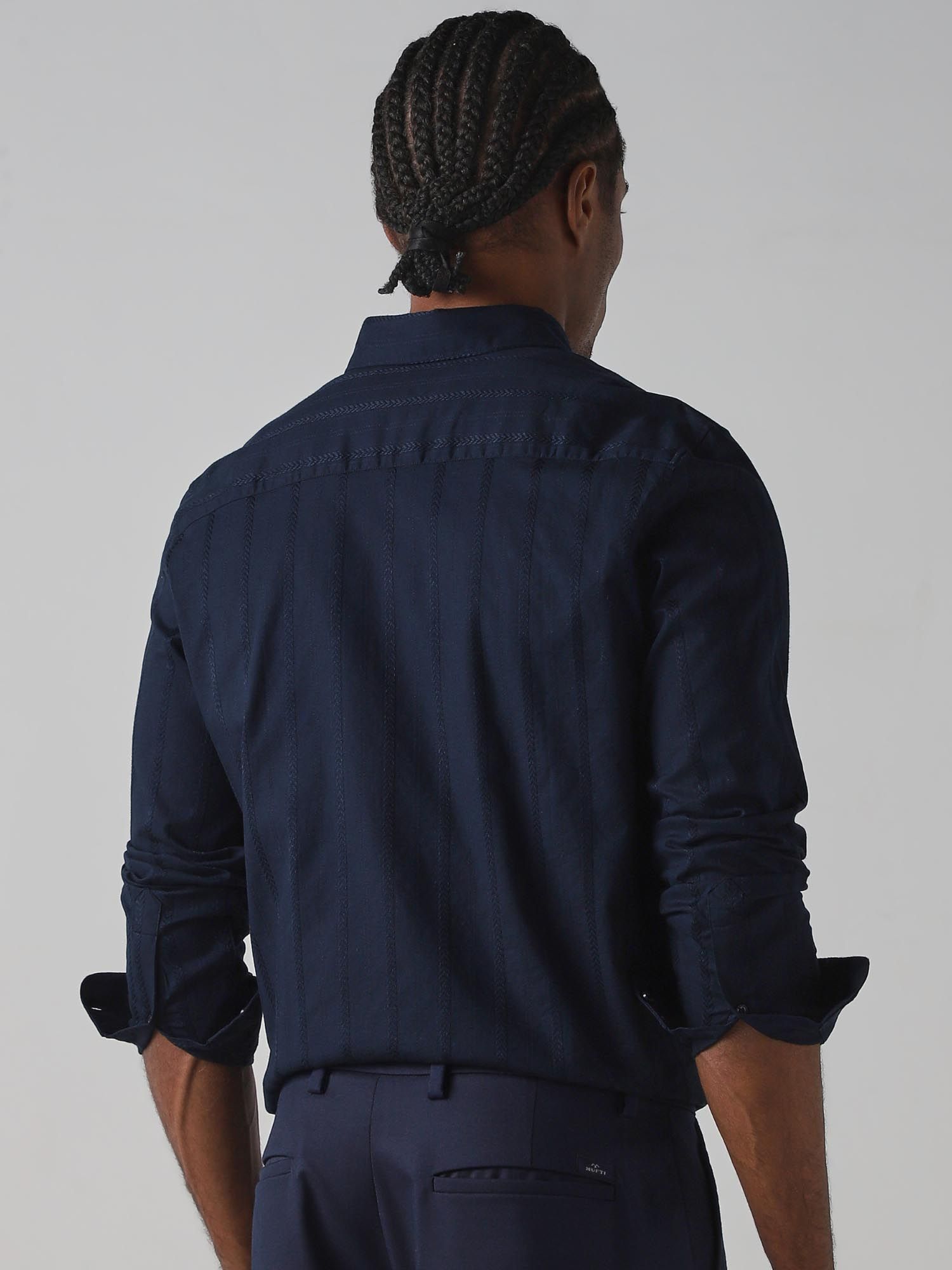 Deep Navy Blue Men Shirt