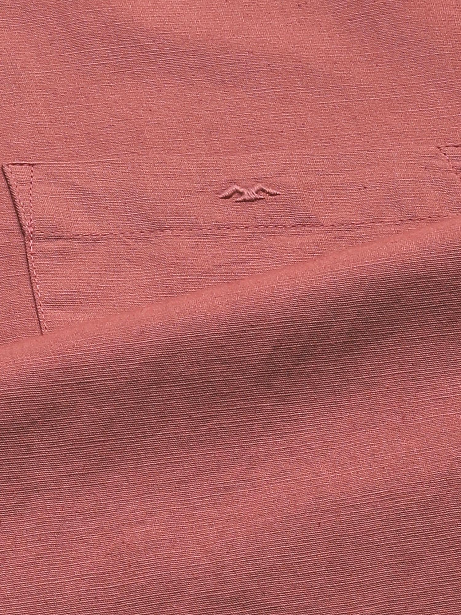 Muted Rose Pink Solid Men Shirt