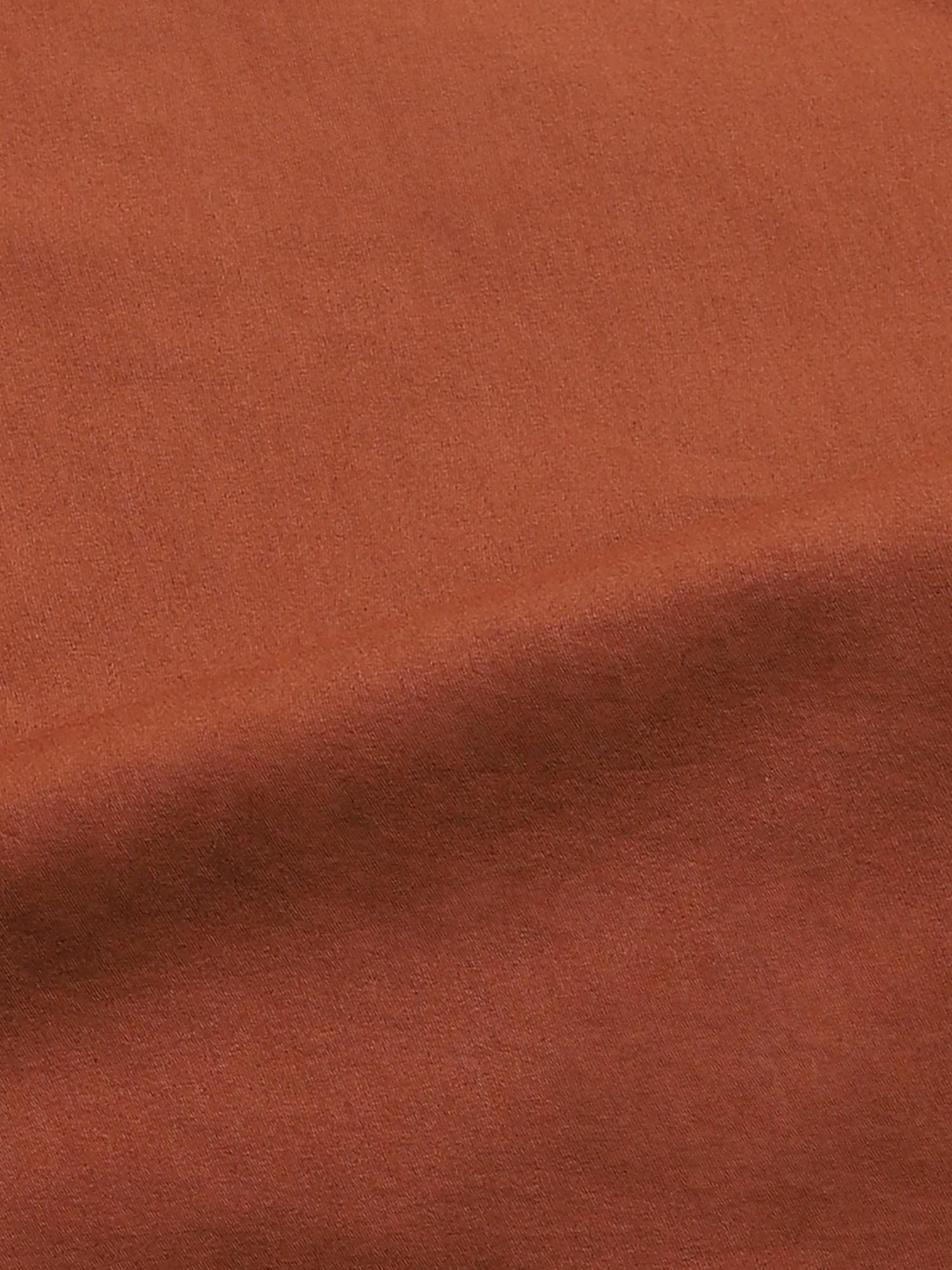 Rich Rust Orange Solid Men Shirt